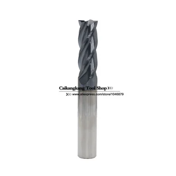 Nový 4 Flauta, Vedúci:14 mm Volfrámové ocele CNC Frézovanie Fréza Karbidu Konci mlyny Najvyššie rezanie tvrdosť: 55HRC 4F 14*14*35*100mm