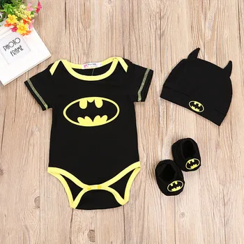 Nový Batman Baby Kombinézach Trojuholník Lezenie Bunda + HAT + Nohy Zahŕňa Detí Lezenie Vyhovovali Detské Oblečenie
