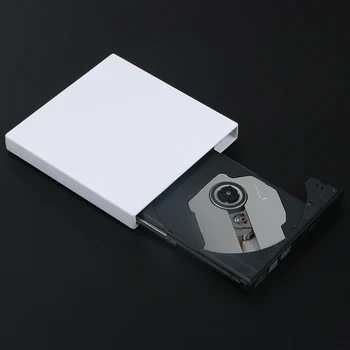 Nový Biely USB 2.0 Externý disk CD+-RW DVD+-RW DVD-RAM Napaľovačku diskov Spisovateľ 24X max rýchlosť Pre Notebook PC prenosný ploche Veľkoobchod
