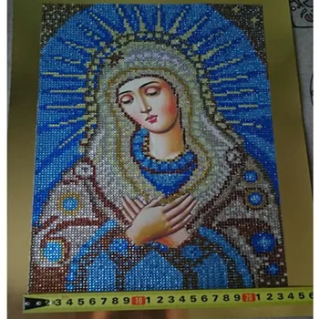 NOVÝ Crystal Kolo Diamant Výšivky Ikonu Náboženstvo Živice Diamond s Obraz Mozaiky Diamond Maľovanie Vianočný darček