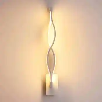 Nový dizajn black/white LED Nástenné Svetlá Obývacia Izba, Spálňa LED Vnútorné Nástenné Svietidlo Moderného Domova Osvetlenie na Stenu Lamparas