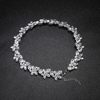 Nový Dizajn hot predaj Kúzlo Crystal Bib choker Náhrdelník drahokamu gem kvet Bar Náhrdelník Vyhlásenie Šperky pre ženy N557