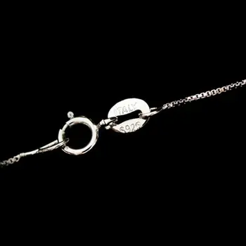 Nový Dizajn Malý Prívesok Strieborný Náhrdelník Luxus Rakúskej Krištáľové Kocky Prívesok Náhrdelník Módne Šperky Hot Predaj