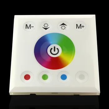 Nový Domov DIY Farebné LED Dotykový biely Panel RGB ovládač pre LED Neon flex pás svetla,DC12V osvetlenie Vysokej kvality