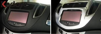 Nový Interiér Prístrojovej doske, stredovej Konzoly Rámu Orezania Panel Rádia Tvár Rám pre Chevrolet Trax ABS Chrómovaný Interiéru Formovacie