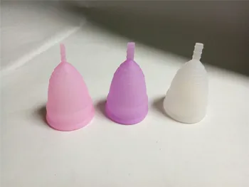 Nový menštruačný kalíšok pre ženy na intímnu hygienu výrobku lekárskeho silikónu pošvy použiť malé veľké veľkosti anner pohár make-up Tool Kit