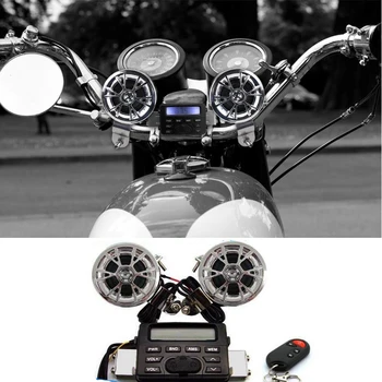 Nový Motocykel, Bicykel ATV Zvuk Rádia Reproduktory Stereo Systému Riadidlá FM MP3 pre Harley Davidson Softail Fat Boy FLSTF