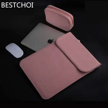 Nový Notebook Kožené puzdro pre Apple Macbook Air Pro Retina 11 12 13 15 palcov Rukáv Prípade pre Mac book Matný Kryt