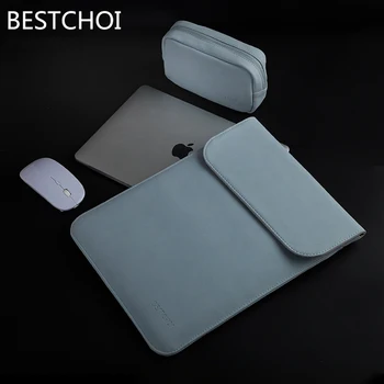 Nový Notebook Kožené puzdro pre Apple Macbook Air Pro Retina 11 12 13 15 palcov Rukáv Prípade pre Mac book Matný Kryt