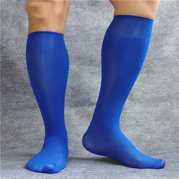 Nový poklad modrý valec vysoko elastická nylon vyhovuje business hodvábne pančuchy Európe a Spojených Štátoch príliv mužov ponožky