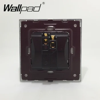 Nový Príchod 1 Gang 1 Spôsob Wallpad Luxusné Wall Light Switch Satin Kovový Panel, Stlačte Tlačidlo Prepína Interrupteur