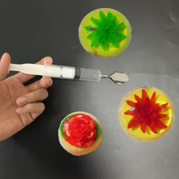 Nový Príchod 10 Ks/Set 3D Jelly najmodernejších Nástrojov a 1 Ks injekčných striekačiek Želé Tortu Jello Umenie Želatína Nástroje Puding Tryska Listy