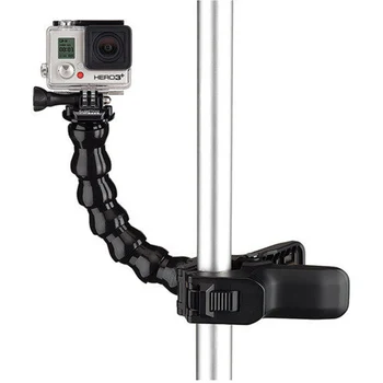 Nový príchod Akčné Kamery Príslušenstvo Pružná Svorka Mount a Nastaviteľné Krku s klip pre GoPro Hero 3/3+/4 xiaoyi Sjcam3000