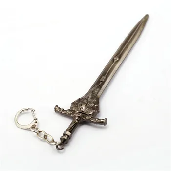 Nový príchod Anime Temné Duše 3 prívesok na zber keychain KeyRing Kovové Artorias Meč Model chaveiro llavero šperky 15 cm