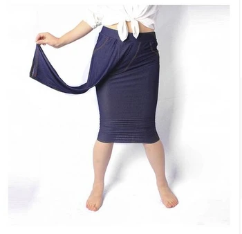 Nový Príchod Letné Štýl, Vysokú Kvalitu Ženy Polovici Teľa legíny Super elastické Denim mäkké priedušné 5XL Plus veľkosť dámske nohavice