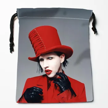 Nový Príchod Marilyn Manson Šnúrkou Tašky Vlastné Skladovanie Vytlačené Prijímať Taška Typ Tašky Skladovanie Tašky Veľkosť 18X22cm