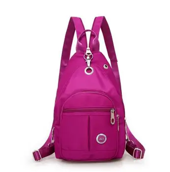 Nový Príchod Multi-use Žien batoh!Hot-predaj Nylon double-ramenný Hasp batoh Lady tašky cez Rameno hrudníka dopravcu typ umenia