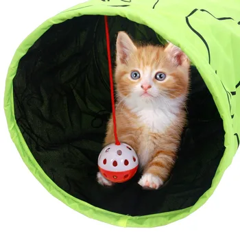 Nový Príchod Pet, Pes, Mačka Tunel Jasne Zelenú Farbu Zábavné Zaujímavé Prvky Crinkle Crack Materiál Papier Skladacie Mačka Trubice