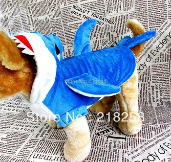 Nový Príchod Shark Cosplay Pet Psov costume Kabát Doprava Zadarmo čína post nové oblečenie pre psa