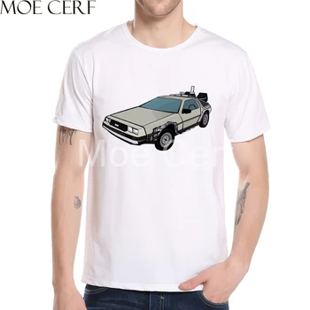 Nový Príchod Späť Do Budúcnosti DeLorean DMC T Shirt Mužov 3D Vytlačené T Shirt Letné Módy Krátky Rukáv Značky Mužov Oblečenie L5-53