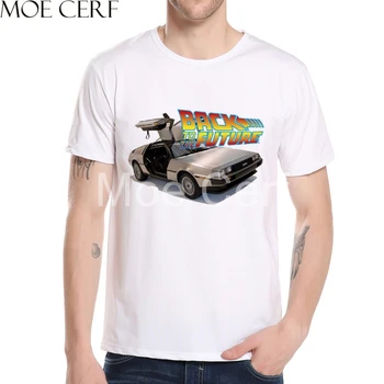 Nový Príchod Späť Do Budúcnosti DeLorean DMC T Shirt Mužov 3D Vytlačené T Shirt Letné Módy Krátky Rukáv Značky Mužov Oblečenie L5-53