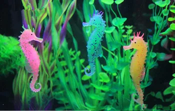 Nový príchod Životného prostredia a príjemný Svetelný Sea Horse Hippocampus Akvárium silikón akvárium Dekorácie
