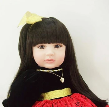 Nový realistický vinyl silikónové reborn bábiky baby simulované bábika princezná batoľa brinquedos vianoce, nový rok boutique dary