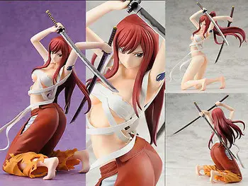 Nový Sexy Japonské Anime Víla Chvost elza súbory na Scarlet PVC Socha Figúrka 18 cm 1/8 Akcie Obrázok