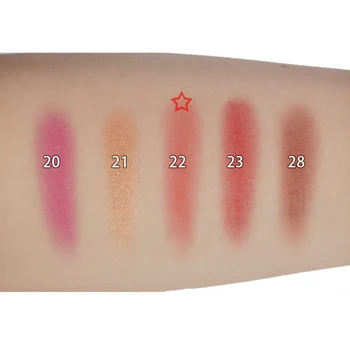 Nový Singel Pečené Dlhotrvajúci Očný Tieň Prášok Eyeshadow make-up 12 Voľby Farby Tmavo červená E22