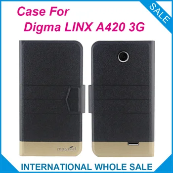 Nový Top Horúce! Digma LINX A420 3G Prípade,5 Farby Pôvodné Priame Vysokej kvality Ultra-tenké Kožené Luxusné telefóny, Príslušenstvo