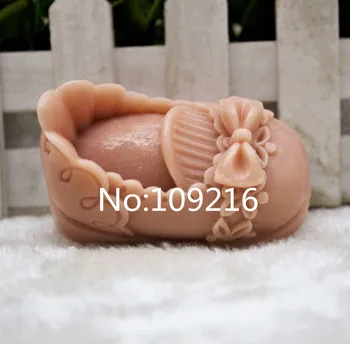 Nový Výrobok!!1pcs Baby Topánky (zx255) potravinársky Silikón Ručne vyrábané Mydlo Formy Remesiel DIY Plesne