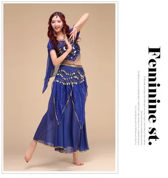 Nový Štýl Brušného tanca kostým bellydance clothesbelly tanečný súbor indický tanec nosenie 4pcs-7pcs,6 farieb pre váš výber.
