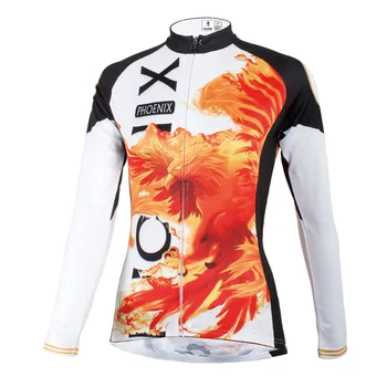 Nový Ženy Phoenix Polyester Dlhý Rukáv Cyklistické Oblečenie Priedušné Cyklistické Oblečenie Multicolor Cyklistické Oblečenie Veľkosť XS-6XL