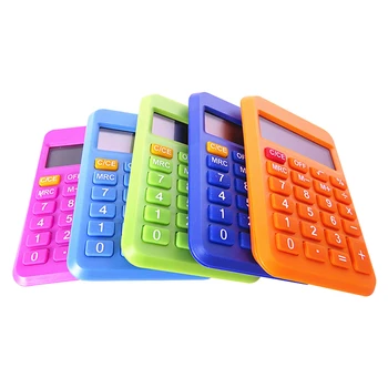 NOYOKERE Dobrý Predaj Študent Mini Elektronické Kalkulačky Candy Farby Výpočet Kancelárske potreby, Darčekové 9*6 mm Veľkosť Náhodné Farby