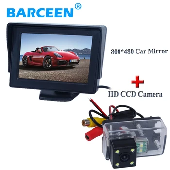 Nočné videnie auto spätné kamery sklo objektívu+plastové shell auto obrazovky monitora prispôsobiť pre Peugeot 206/207/407/307(Sedan)/307SM