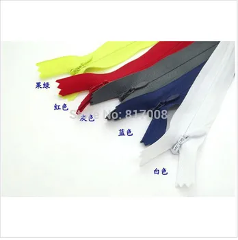 Nylon neviditeľná páska zip diy príslušenstvo, oblečenie culottes príslušenstvo na zips 30 cm