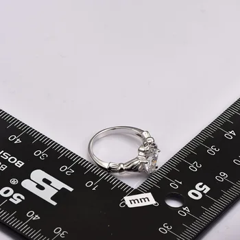 Nádherné Biele Crystal Zirkón 925 Sterling Silver Ring Krásne Šperky Veľkosť 5 6 7 8 9 10 11 12 F1524
