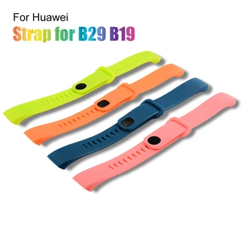 Náhradné potítka sledovať popruh pre Huawei Hodinky silikónové gumy watchband príslušenstvo pre Huawei band 2 B19/B29 pro popruh