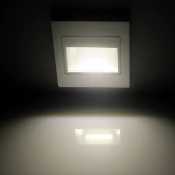 Nástenné Svietidlo LED, Schodisko, Svetlá SMD5730 1.5 W Led Poschodí Nočné Osvetlenie Pre channe/krok/Schodisku 95*95 mm Footlights Cool /teplá Biela