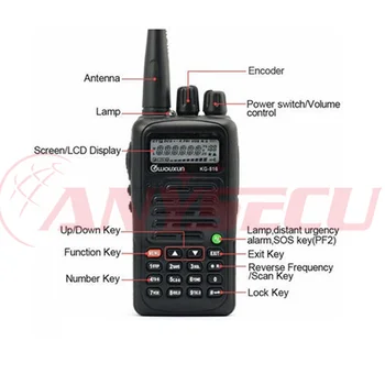 Nízka Cena WOUXUN KG-816 VHF:136-174MHZ Dve Spôsob, ako Walkie Talkie IP55 Nepremokavé vysielač