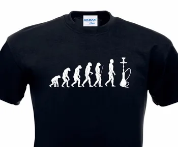 O Krk Mužov Kreatívny Dizajn Tlače Bavlna Vývoj T-Shirt vodovodné Potrubia organizácie waffen Shisha Dym, Para Tabaku Uhlia Tee tričko
