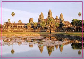 Obdĺžnik Pevné Magnety , Vrah Vishnulok/Angkor Wat,Kambodža Obdĺžnik Kovová Chladnička Magnet 5524 Cestovného Ruchu So Suvenírmi