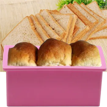 Obdĺžnikový Chlieb Pan Non-stick Silikónové Bochník Pan Toast Formy na Pečenie Nástroje pre Sandwich Hrozienkový Chlieb Brioche Challah