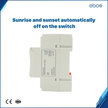 OBOS najnovšie sunrise sunset automatické nastavenie časovač elektronickej 110V s 16times on/off na deň /týždenný časový rozsah 1min-168H