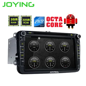 Octa-Core PX5 2 Din Android 6.0 Auto Rádio Audio GPS Navigácia Pre Volkswagen VW Passat Scirocco Polo Sedan Golf 5 6 Fabia