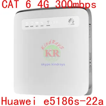 Odomknutá, cat6 300mbps Huawei e5186 E5186s-22a 4g 3g router 4g wifi dongle Mobile hotspot 4g cpe auto router pk b593 e5176 e5172
