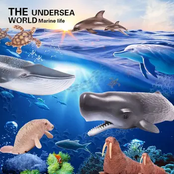 Oenux Pôvodné Podmorského Sveta Sea Life Zvieratá Dolphin Žralok Veľrybí Korytnačka Tichom Zvieratá Model Akčné Figúrky, Hračky Pre Dieťa Darček