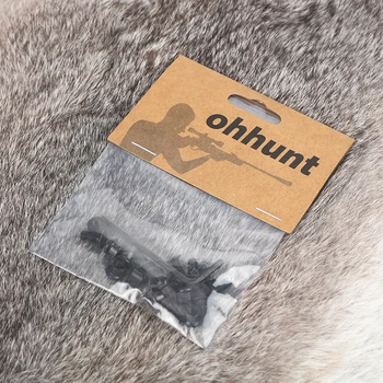 Ohhunt 10 Sád Pack Ocele KeyMod Skrutky a Matice Nahradenie Imbusový Kľúč pre Keymod Železničných Úsekov (10 x Skrutky a 10 x Orechy)