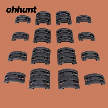 Ohhunt Lovecké zbrane Príslušenstvo 16Pcs Pack Univerzálne Gumy Handguard Quad Enhanced Modulárny Plný Profil Picatinny Rail Zahŕňa
