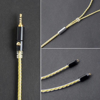 OKCSC 0.78 mm 2 Pin 2,5 mm Vyvážené Verzia Zapojte Kábel Nahradenie Káble, Slúchadlá Upgrade Pocínovaného Medeného Drôtu Vyhradená Ručné